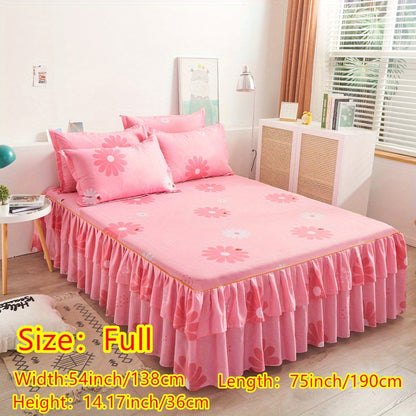 alalar-3pcs (1 Bed Skirt + 2 Pillowcases)-شرشف سرير 3 قطع