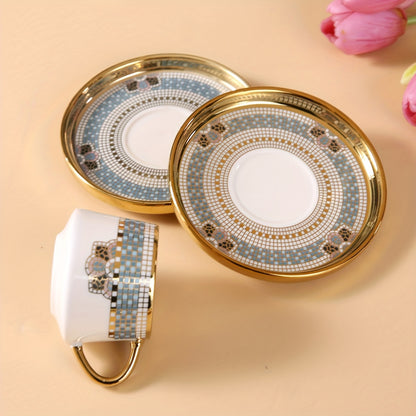 alalar- 6 Cups And 6 Saucers Set- فناجين ايطالية عدد محدود