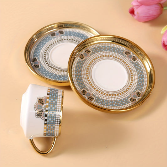 alalar- 6 Cups And 6 Saucers Set- فناجين ايطالية عدد محدود