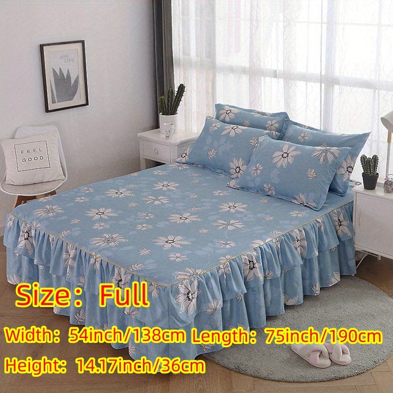 alalar-3pcs (1 Bed Skirt + 2 Pillowcases)-شرشف سرير 3 قطع