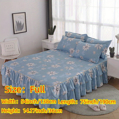 alalar-3pcs (1 Bed Skirt + 2 Pillowcases)-شرشف سرير 3 قطع