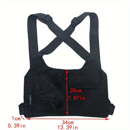 alalar- Adjustable Cross Strap Sports Chest Bag, Unisex Streetwear Belt Bag-حقيبة الحج للرجال والنساء