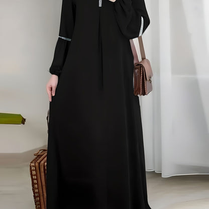 alalar-Scarf-Abaya-Elegant|Flowing Abaya Dress - فستان عباية أنيق وواسع