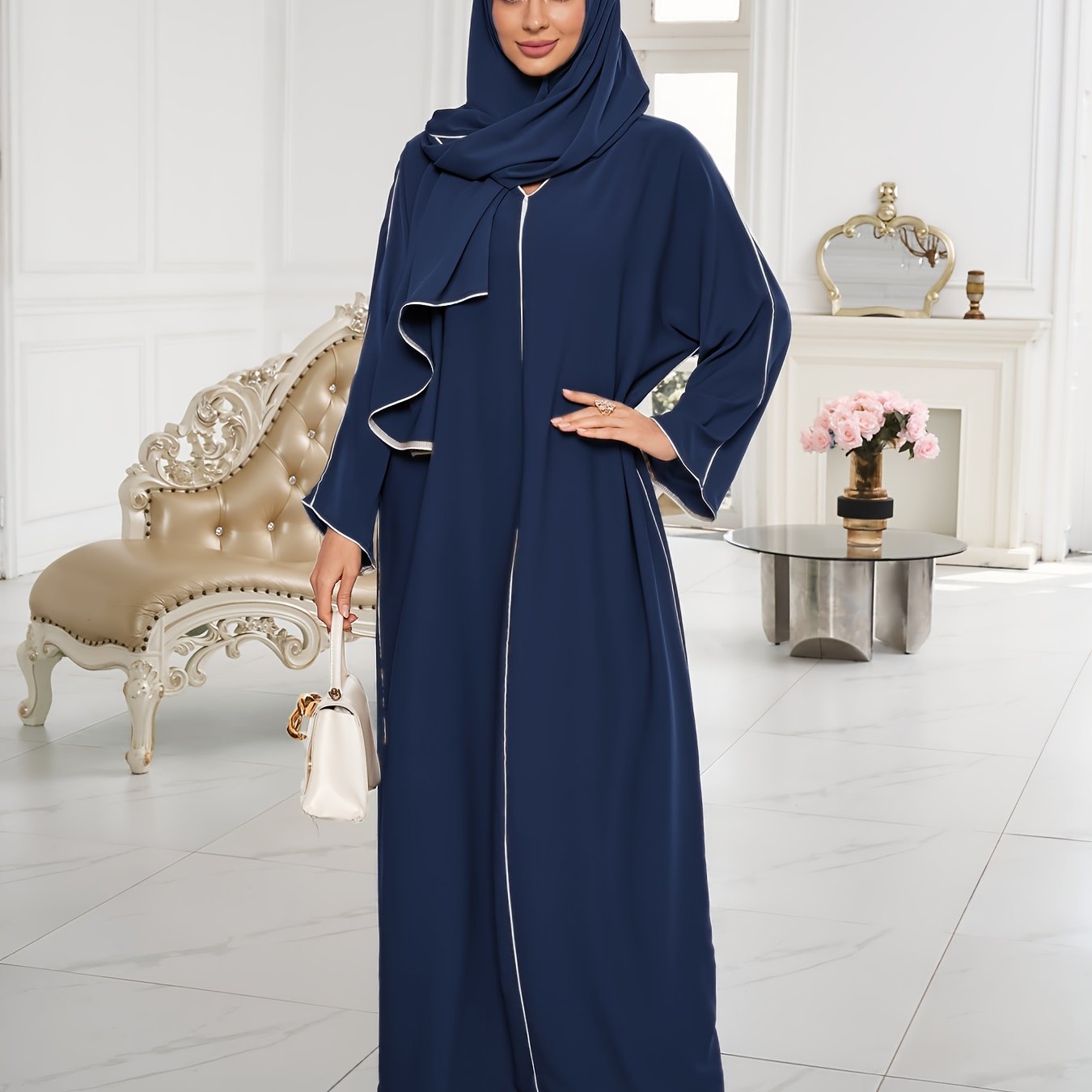 alalar-Scarf-Abaya-1 Set of Hijab + Dress: Stylish