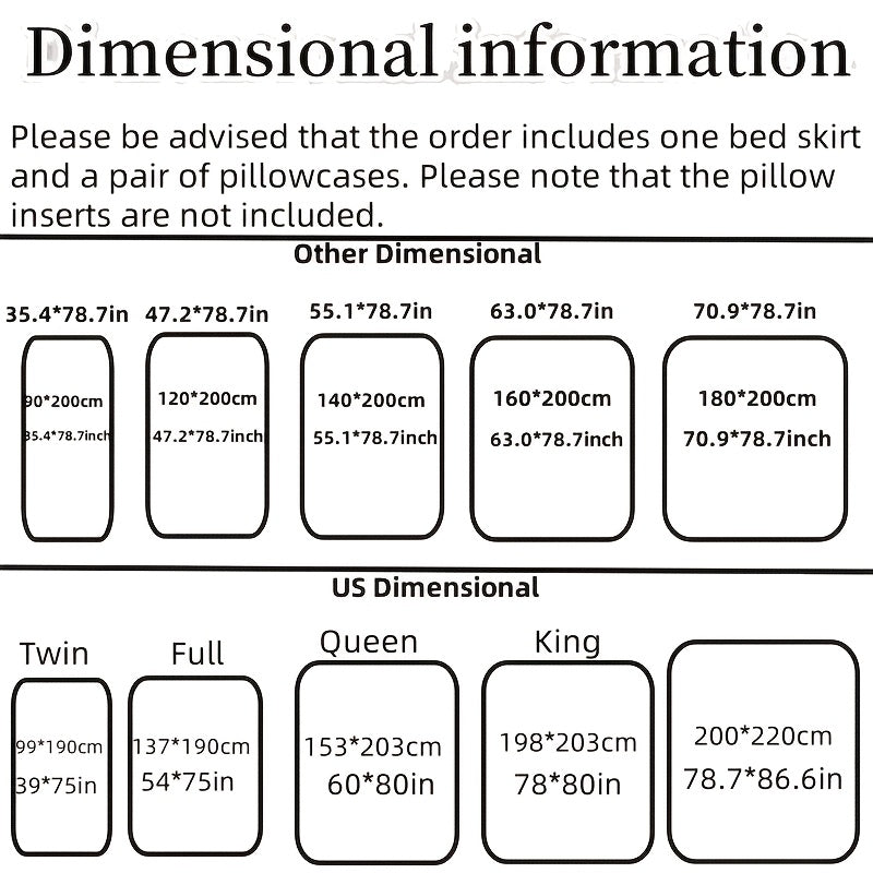 alalar-3pcs (1 Bed Skirt + 2 Pillowcases)-شرشف سرير 3 قطع