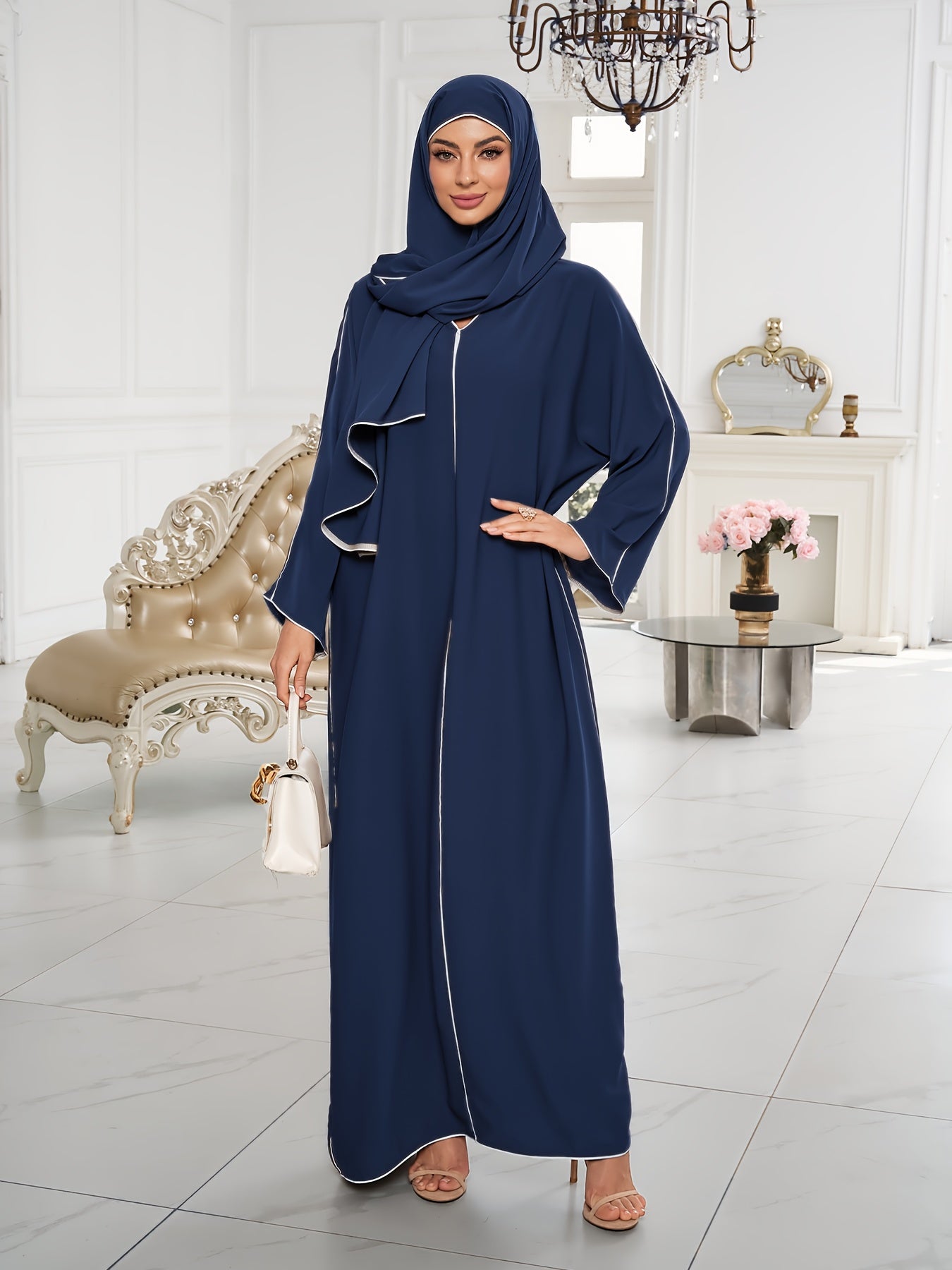 alalar-Scarf-Abaya-1 Set of Hijab + Dress: Stylish