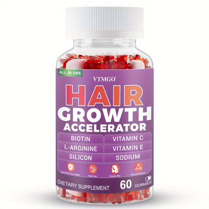 alalar- Fast Acting Hair Growth Supplement with Biotin, Vitamin C&E, L-Arginine & Silicon -تسريع نمو الشعر