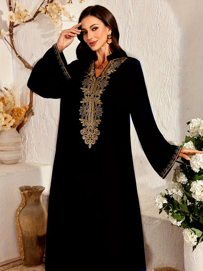 alalar- Women's Elegant Maxi Dress - عباية إسلامية رسمية